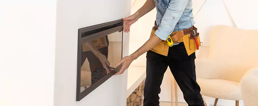 Metal Fireplace Installation in Bellevue, Washington