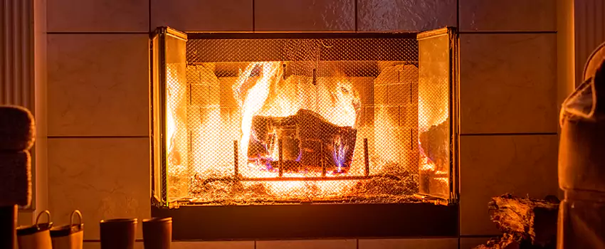 Mendota Hearth Landscape Fireplace Installation in Bellevue, Washington
